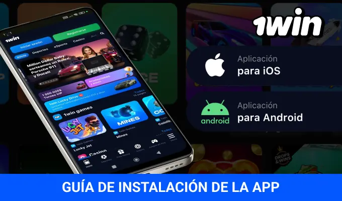 Guía de instalación app móvil 1win Argentina